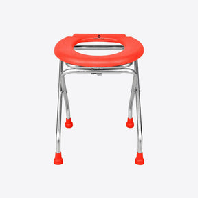 Medvance Portable Folding Commode Stool, Round