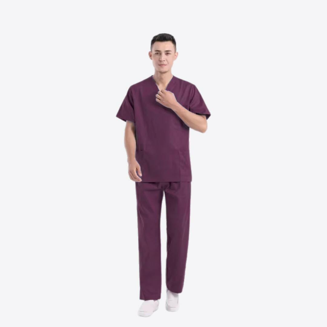 Medvance Classic Scrub Suit, Wine