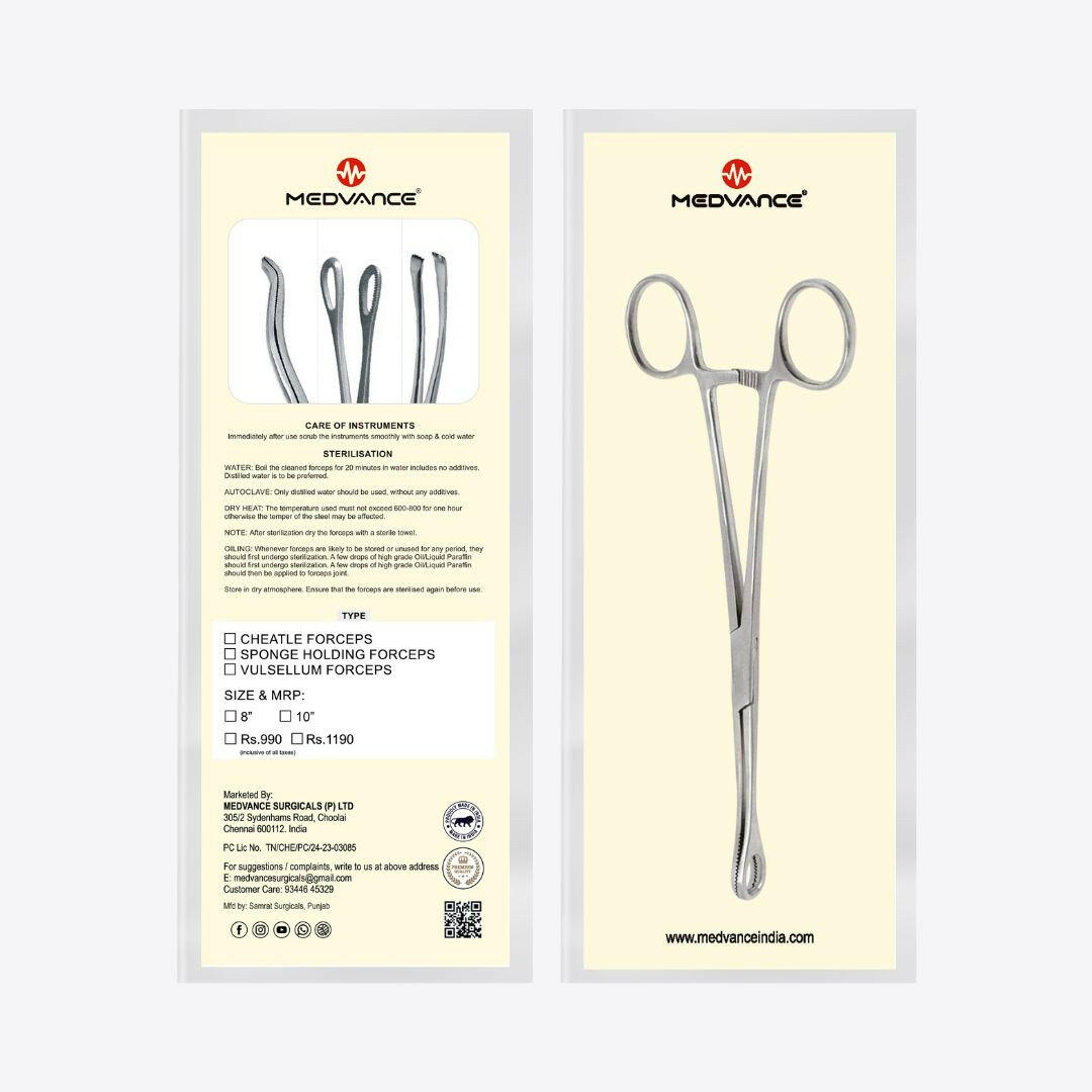 Medvance Sponge Holding Forceps