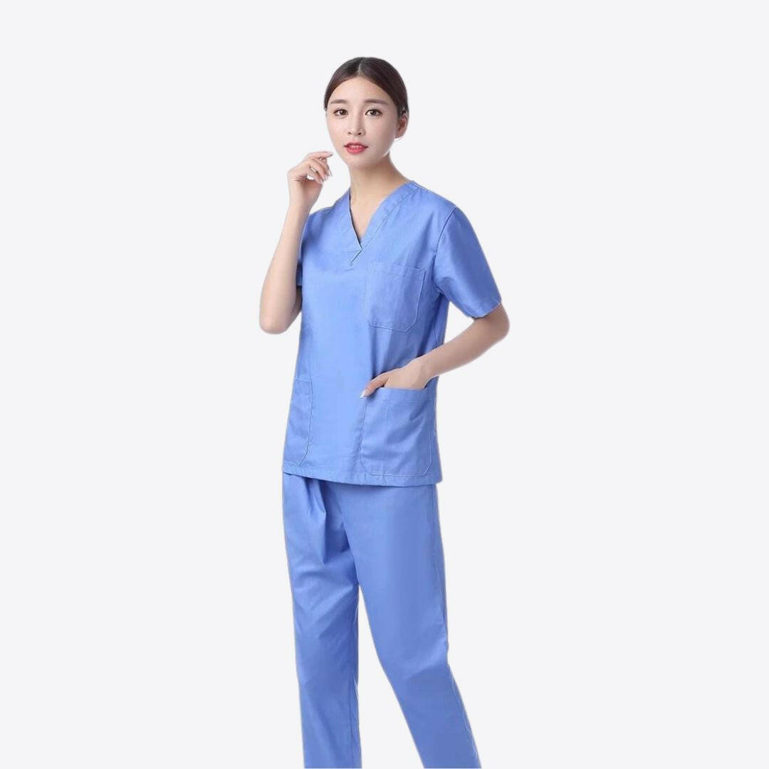 Medvance Classic Scrub Suit, Sky Blue